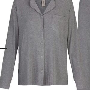 Skims Heather Grey Soft Lounge Top 🔝